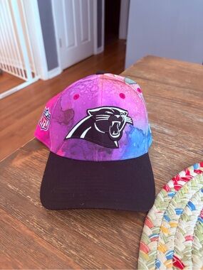 NFL New Era Carolina Panthers Pink & Blue Tie-Dye Cap